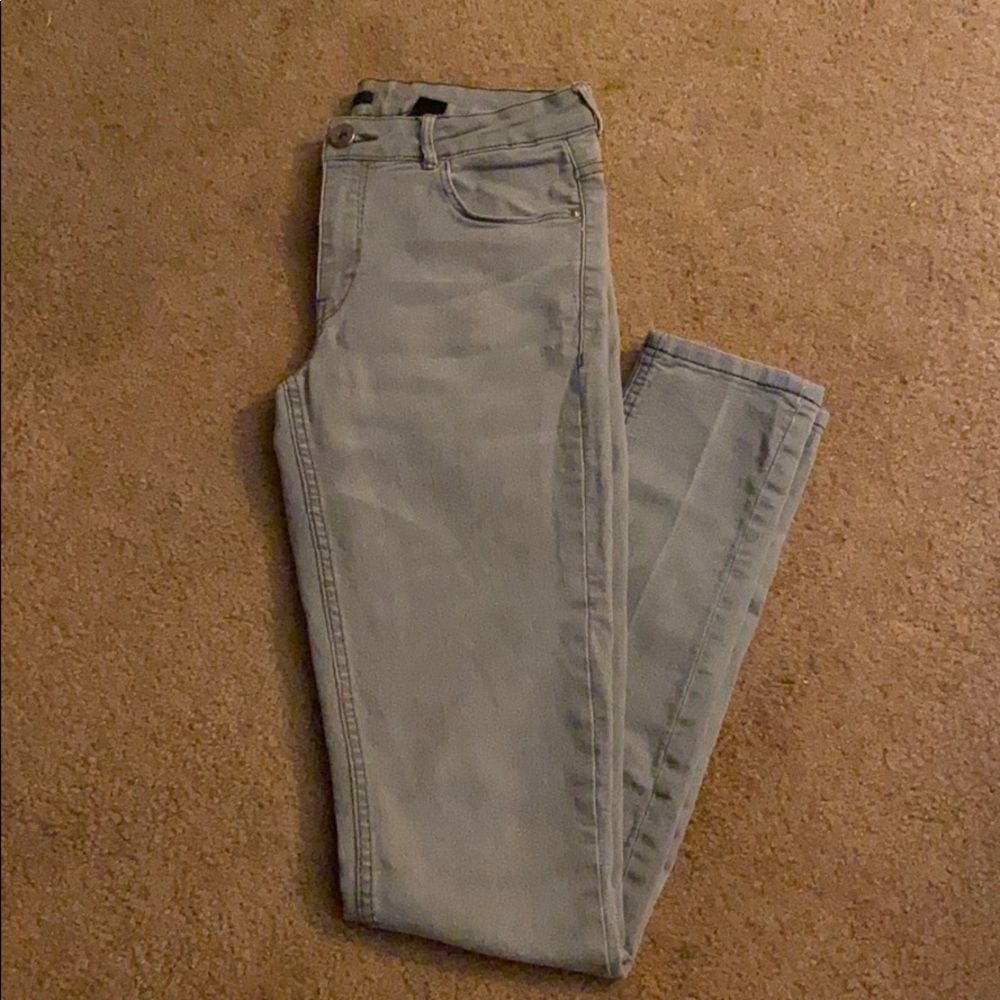 Super skinny grey jeans